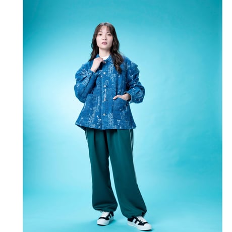 ジャガードデニムジャケット