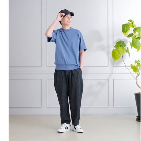 ボックスリブ編みＴシャツ