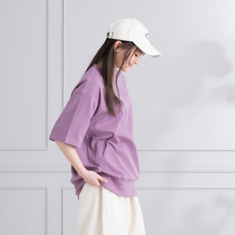 ボックスリブ編みＴシャツ