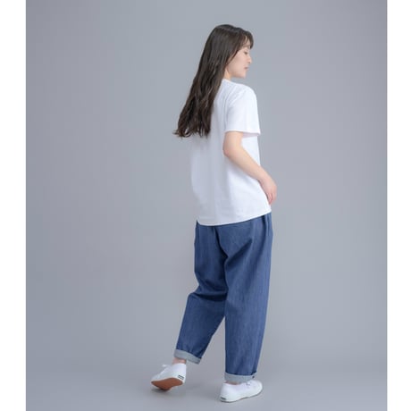 ワンサイズ　デニムタックパンツ
