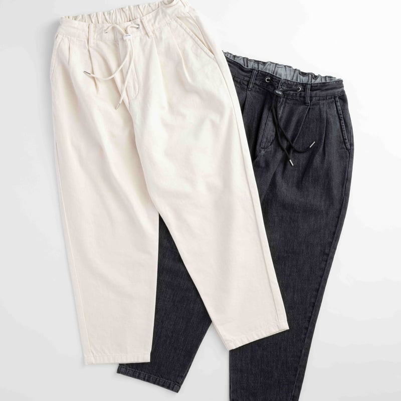 ワンサイズ デニムタックパンツ | Her-Me Online Store