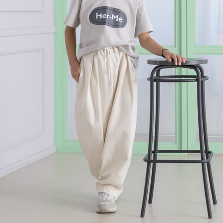 Her-Meユニセックスキッズパンツ　オフホワイト