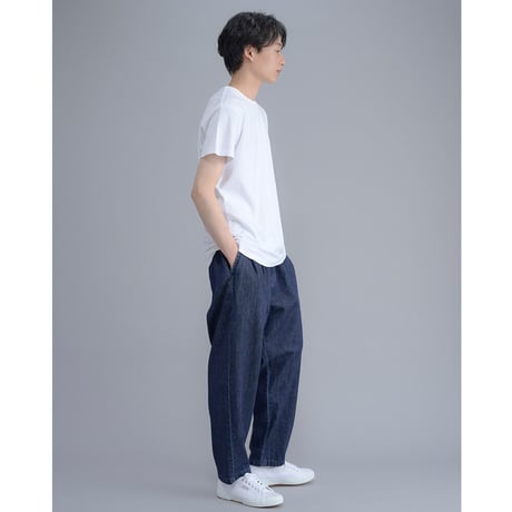 ワンサイズ　デニムタックパンツ