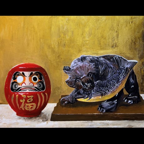 『DARUMA -木彫熊-』