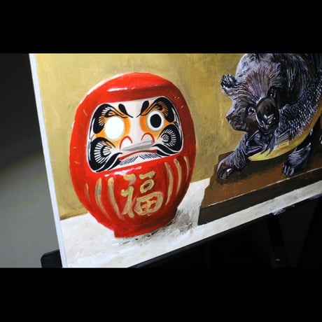 『DARUMA -木彫熊-』