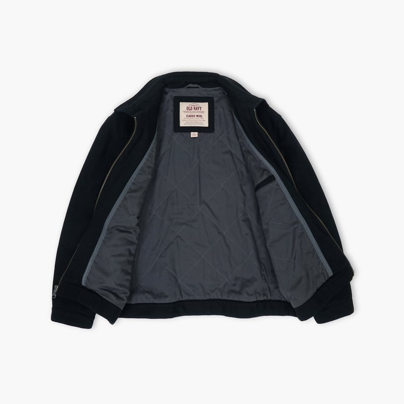 USED】2000s OLD NAVY : Wool Melton Harrington J