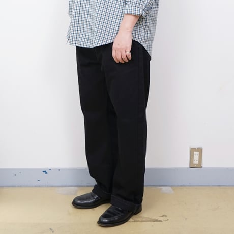 【USED】2020s Levi's : 505 "STRAIGHT FIT" Black Denim Jeans : w44