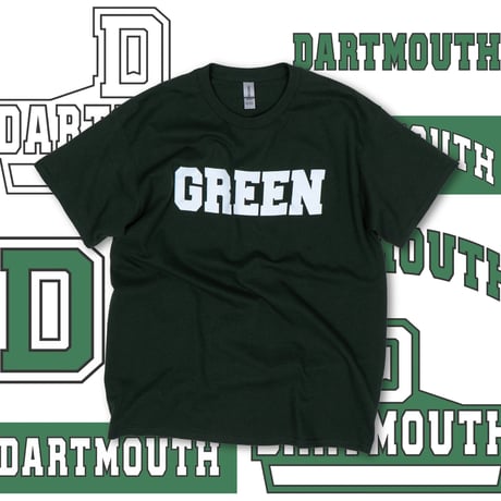 【NEW】Dartmouth College : "GREEN" Crew T-Shirt : L