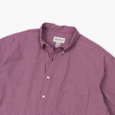 【USED】1990s-2000s Eddie Bauer : Broad Gingham Plaid BD S/S Shirt : XL