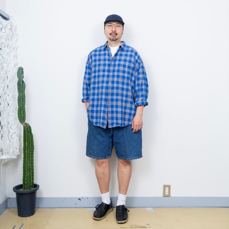【USED】2010s carhartt USA : B28 Denim Painter's Short Pant : w44