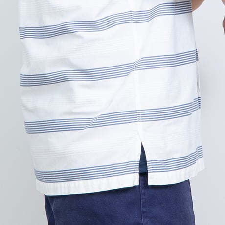 【USED】1990s-2000s Polo Ralph Lauren : "CALDWELL" Border Open Collar S/S Shirt : XL