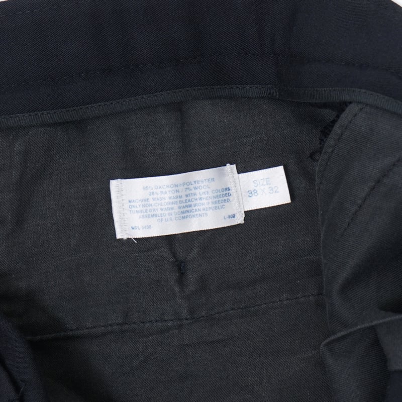 USED】1990s PERRY ELLIS : Poly Twill 2Tuck Trou