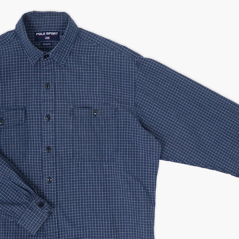 USED】1990s-2000s POLO SPORT : Plaid Regular Sh