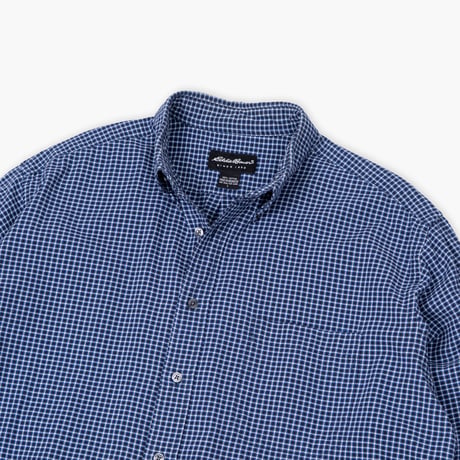 【USED】2000s Eddie Bauer : Oxford Plaid BD Shirt : L
