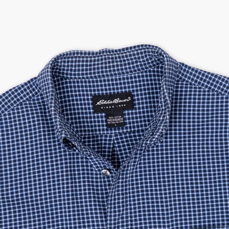 【USED】2000s Eddie Bauer : Oxford Plaid BD Shirt : L