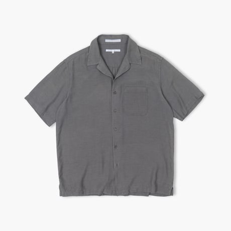【USED】2000s PERRY ELLIS : Silk Cotton Open Collar Shirt : L