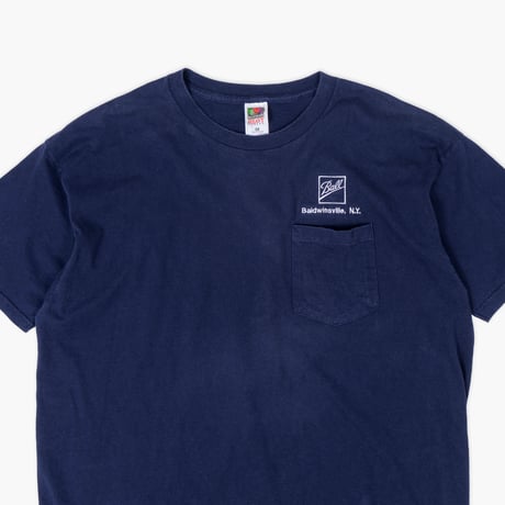 【USED】2000s FRUITS OF THE ROOM : "Ball" Crew T-Shirt with Pocket : XXL