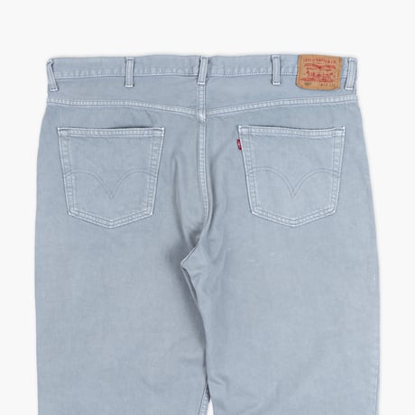 【USED】2000s Levi's : 550 "RELAXED FIT" Gray Denim Jeans : w44
