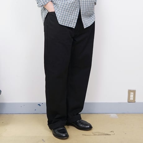 【USED】2020s Levi's : 505 "STRAIGHT FIT" Black Denim Jeans : w44