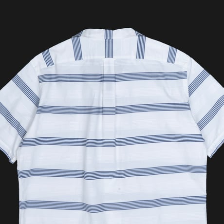 【USED】1990s-2000s Polo Ralph Lauren : "CALDWELL" Border Open Collar S/S Shirt : XL
