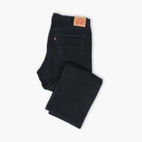 【USED】2020s Levi's : 505 "STRAIGHT FIT" Black Denim Jeans : w44