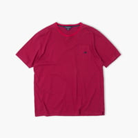 【USED】2000s Brooks Brothers : Border Crew T-Shirt with Pocket : XXL