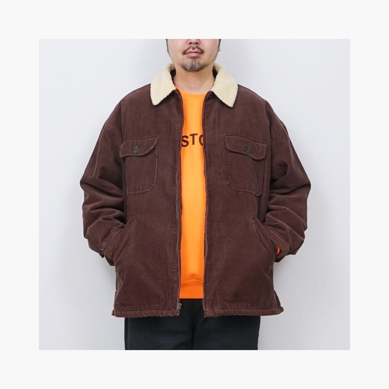 USED】1990s J.CREW : Boa Lined Corduroy Trucker