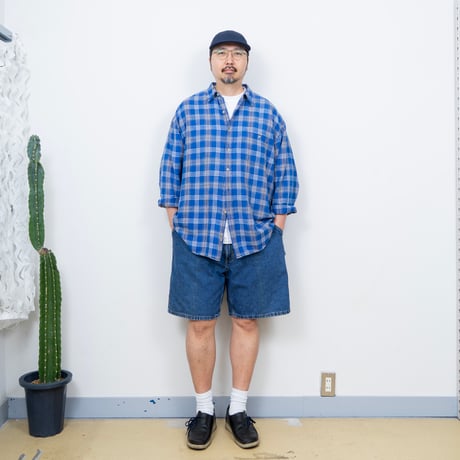 【USED】2010s carhartt USA : B28 Denim Painter's Short Pant : w44