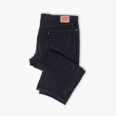 【USED】2000s Levi's : 550 "RELAXED FIT" Black Denim Jeans : w52
