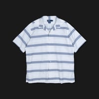 【USED】1990s-2000s Polo Ralph Lauren : "CALDWELL" Border Open Collar S/S Shirt : XL