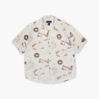 【USED】2000s FIELD&STREAM  : Silk Lure Pattern Regular S/S Shirt : L