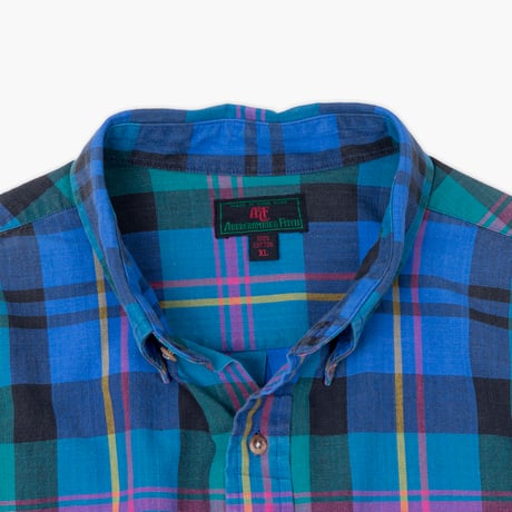 【USED】1970s-80s Abercrombie & Fitch : Plaid BD S/S Shirt : XL