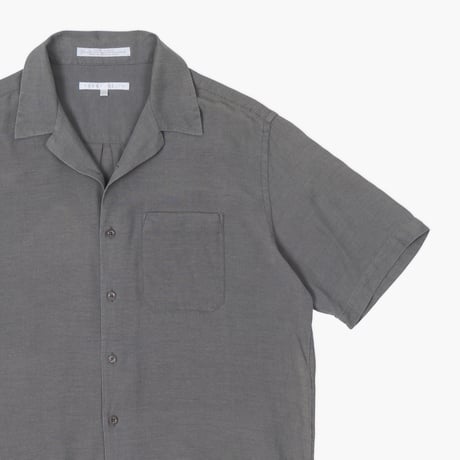 【USED】2000s PERRY ELLIS : Silk Cotton Open Collar Shirt : L