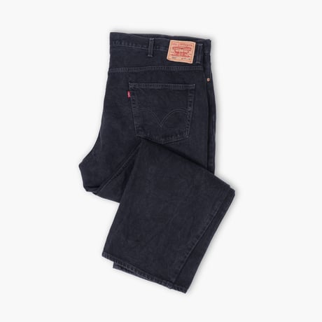 【USED】2000s Levi's : 550 "RELAXED FIT" Black Denim Jeans : w48