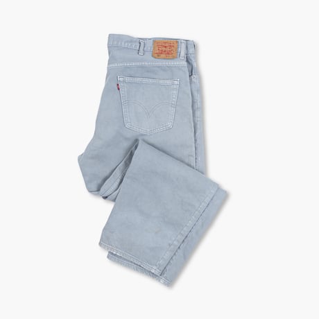 【USED】2000s Levi's : 550 "RELAXED FIT" Gray Denim Jeans : w44