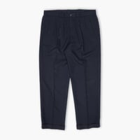 【USED】1990s PERRY ELLIS : Poly Twill 2Tuck Trouser : w38