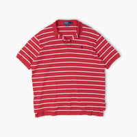 【USED】1990s-2000s Polo Ralph Lauren : Cotton Jersey Border Polo Shirt : XL
