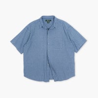 【USED】2000s Penmans : Dobby Plaid Regular S/S Shirt : XXL