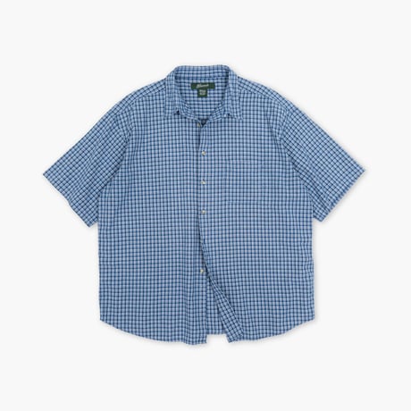 【USED】2000s Penmans : Dobby Plaid Regular S/S Shirt : XXL