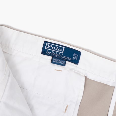【USED】1990s-2000s Polo Ralph Lauren : "ANDREW PANT" Chino 2Tuck Trouser : w42