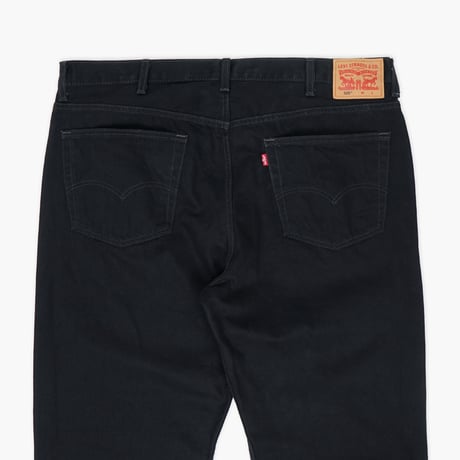 【USED】2020s Levi's : 505 "STRAIGHT FIT" Black Denim Jeans : w44