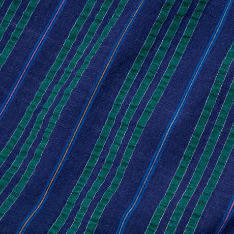 【USED】1990s ALEXANDER JULIAN : Seersucker Stripe BD S/S Shirt : L