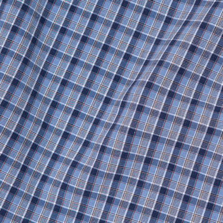 【USED】2000s Eddie Bauer : "RELAXED FIT" Dobby Plaid BD S/S Shirt : XL