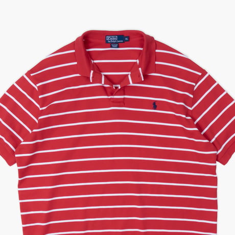 【USED】1990s-2000s Polo Ralph Lauren : Cotton Jersey Border Polo Shirt : XL