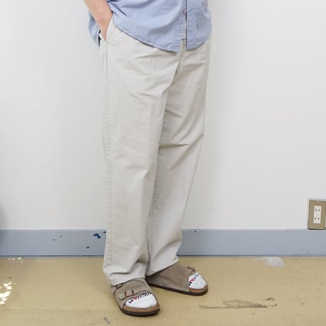 【USED】2000s L.L. Bean : 2Tuck Cotton Poplin Field Trouser : w36