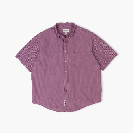 【USED】1990s-2000s Eddie Bauer : Broad Gingham Plaid BD S/S Shirt : XL