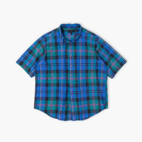 【USED】1970s-80s Abercrombie & Fitch : Plaid BD S/S Shirt : XL