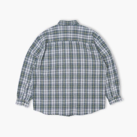 【USED】1990s-2000s Eddie Bauer : Linen Cotton Plaid BD Shirt : XL