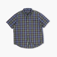 【USED】1990s Abercrombie & Fitch : "THE BIG SHIRT" Oxford Plaid BD S/S Shirt : L