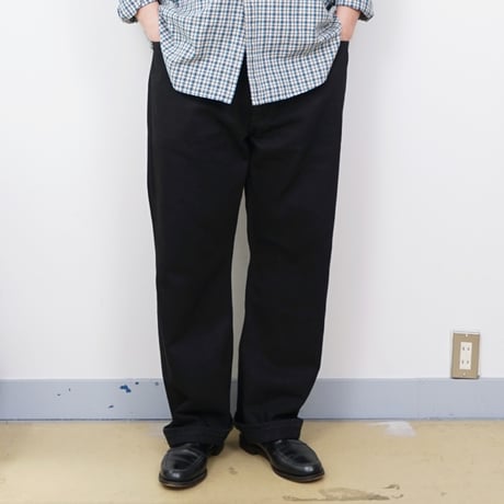 【USED】2020s Levi's : 505 "STRAIGHT FIT" Black Denim Jeans : w44
